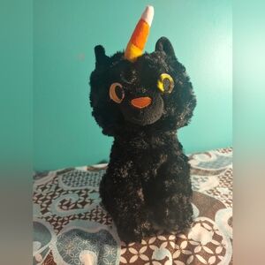 Hallmark Halloween Candy Corn Horn Unikitty Cat Stuffed Animal